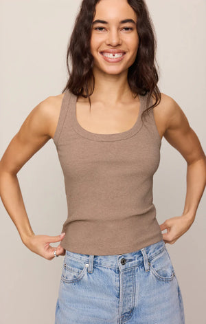 Z SUPPLY Rowe Scoop Tank heather ash 