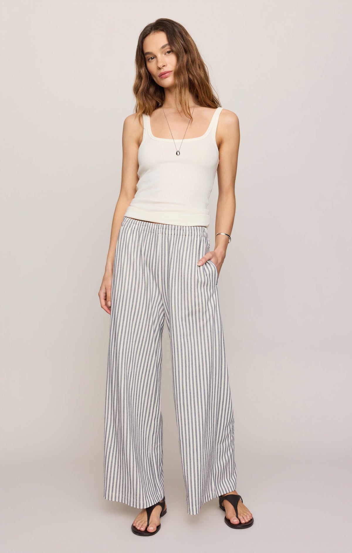 Z SUPPLY Scout Knit Striped Pant eclipose
