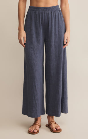 Z SUPPLY Scout Textured Slub Pant worn blue-front