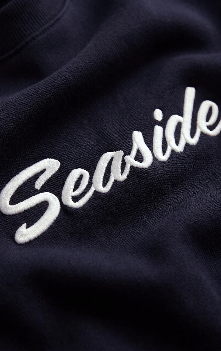 Z SUPPLY Seaside Boyfriend Fleece Sweatshirt eclipse 