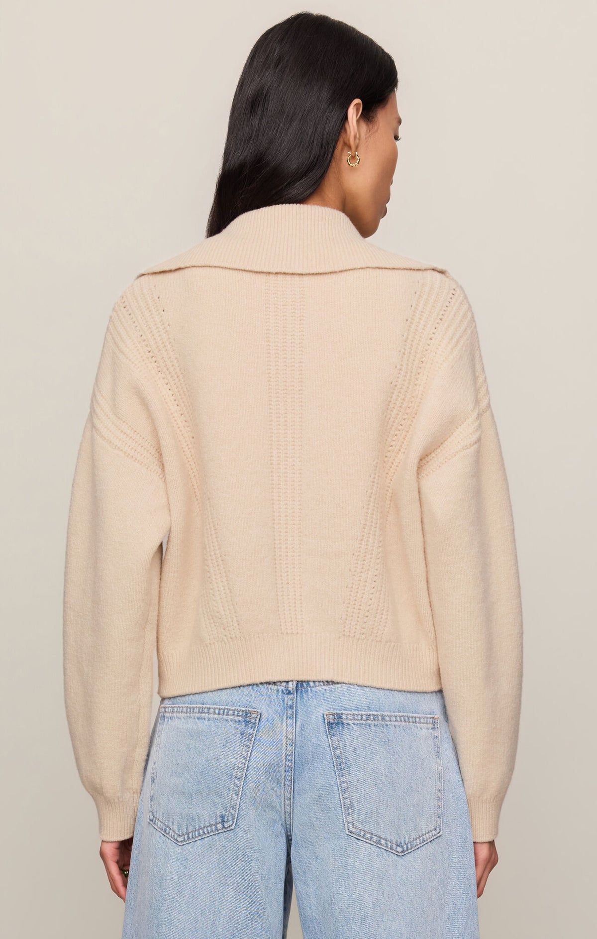 Z SUPPLY Silverlake Zip Cardigan chalk 
