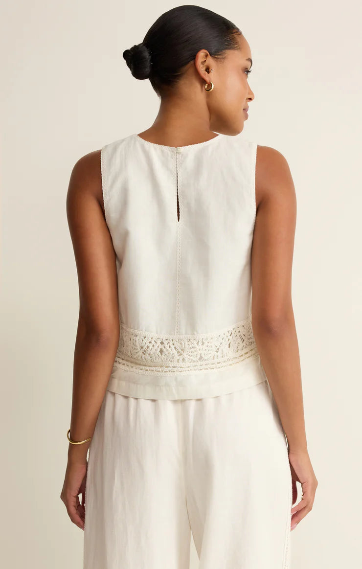 Z SUPPLY Sloane Embroidered Top white 