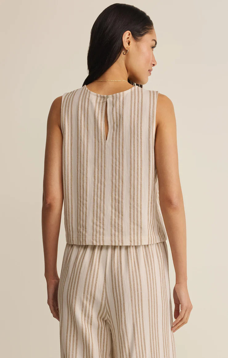 Z SUPPLY Sloane Knit Striped Tank  cloud 