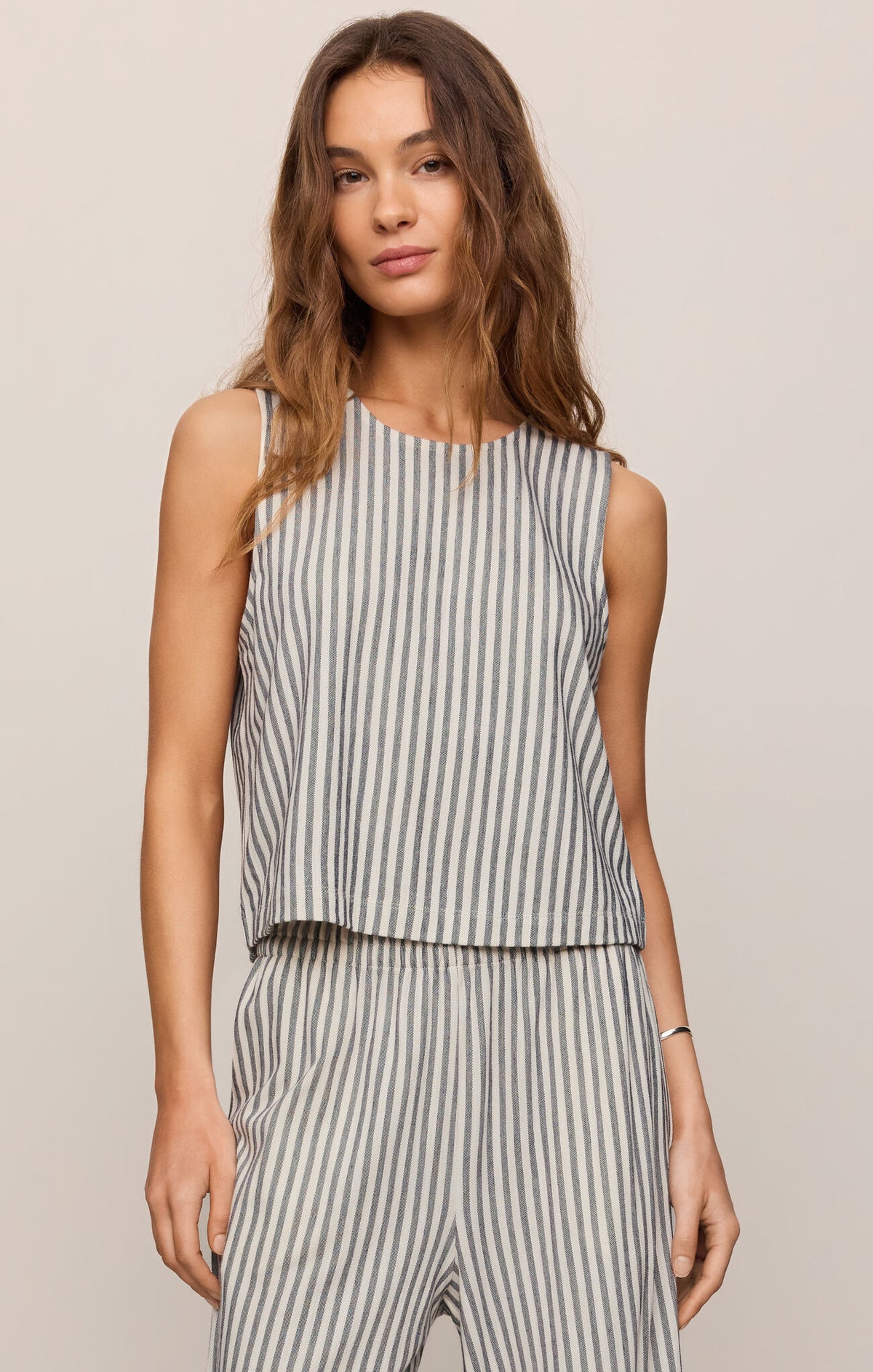Z SUPPLY Sloane Knit Striped Tank  eclipse