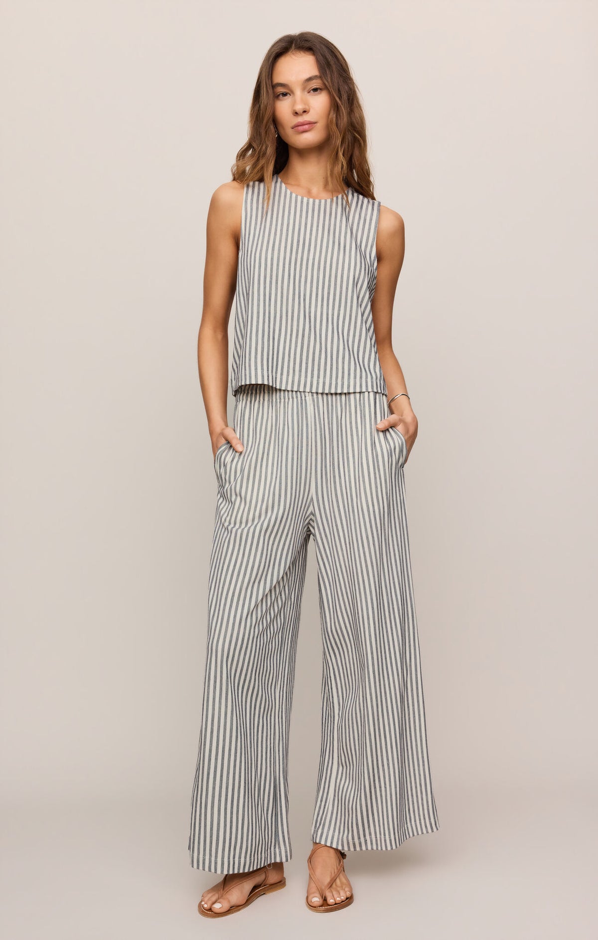 Z SUPPLY Sloane Knit Striped Tank  eclipse