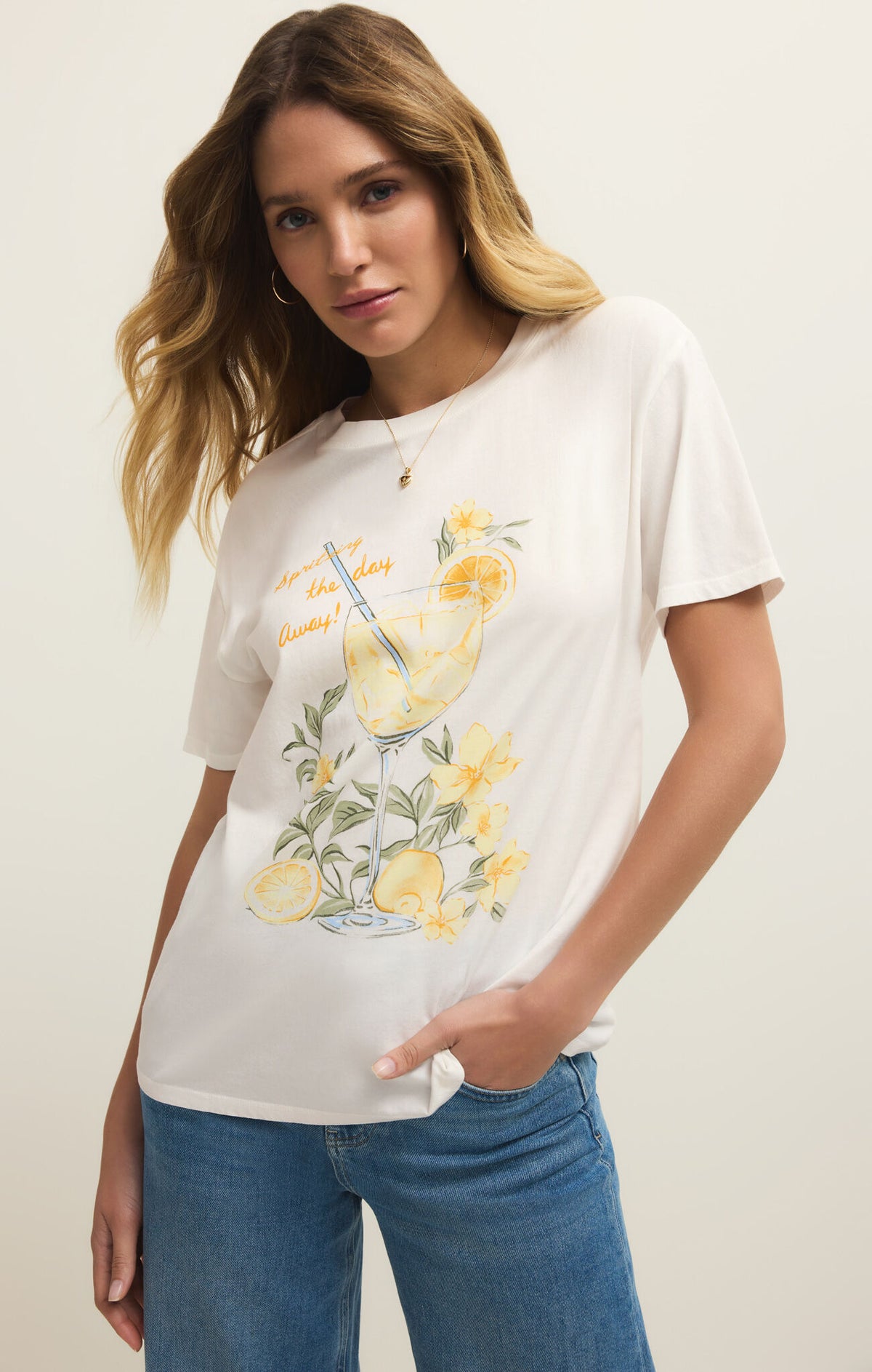 Z SUPPLY Spritz Boyfriend Tee sea salt 