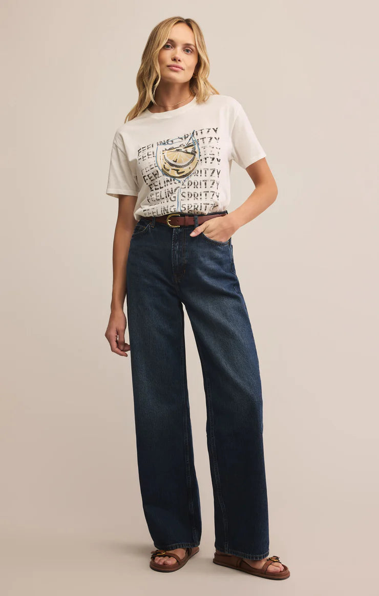 Z SUPPLY Spritzy Boyfriend Tee Sea Salt