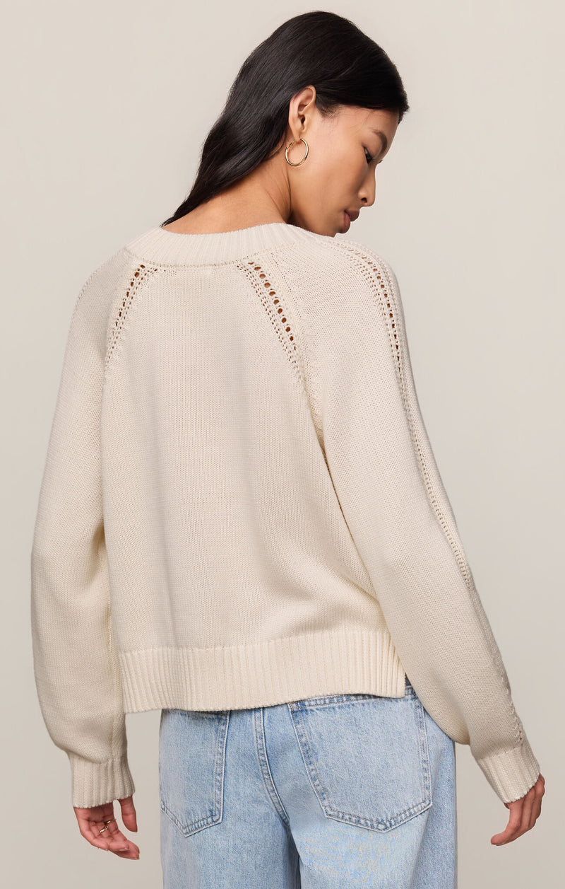 Z SUPPLY Stratton V-Neck Sweater sandstone 