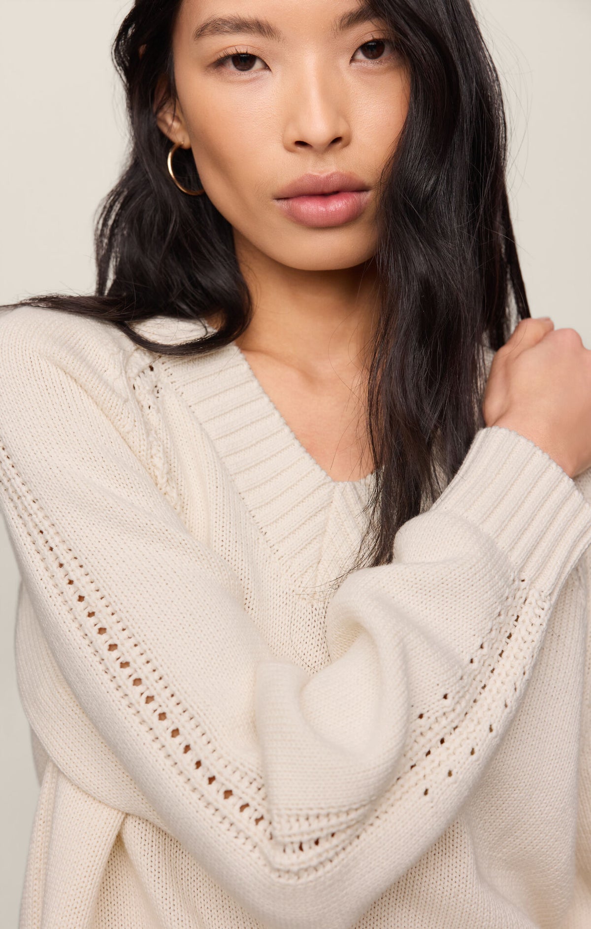 Z SUPPLY Stratton V-Neck Sweater sandstone 