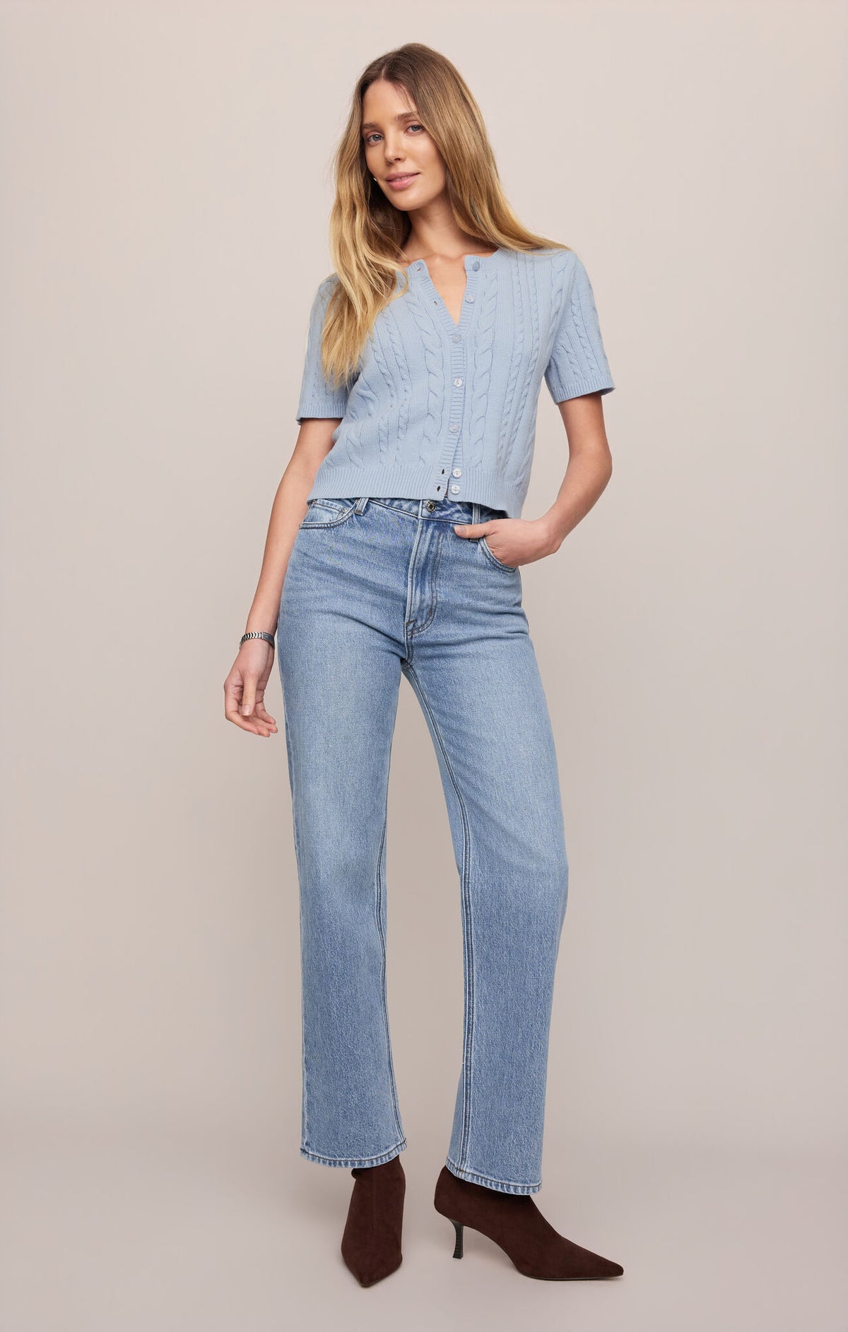 Z SUPPLY The Muse High Rise Straight Leg Jean
