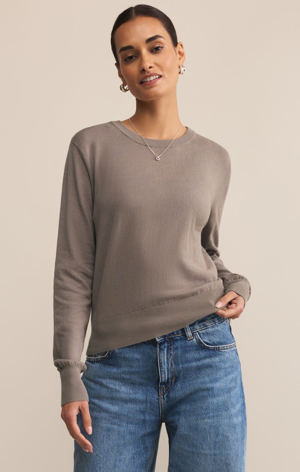 Z SUPPLY The Perfect Layer Sweater in light tavern 