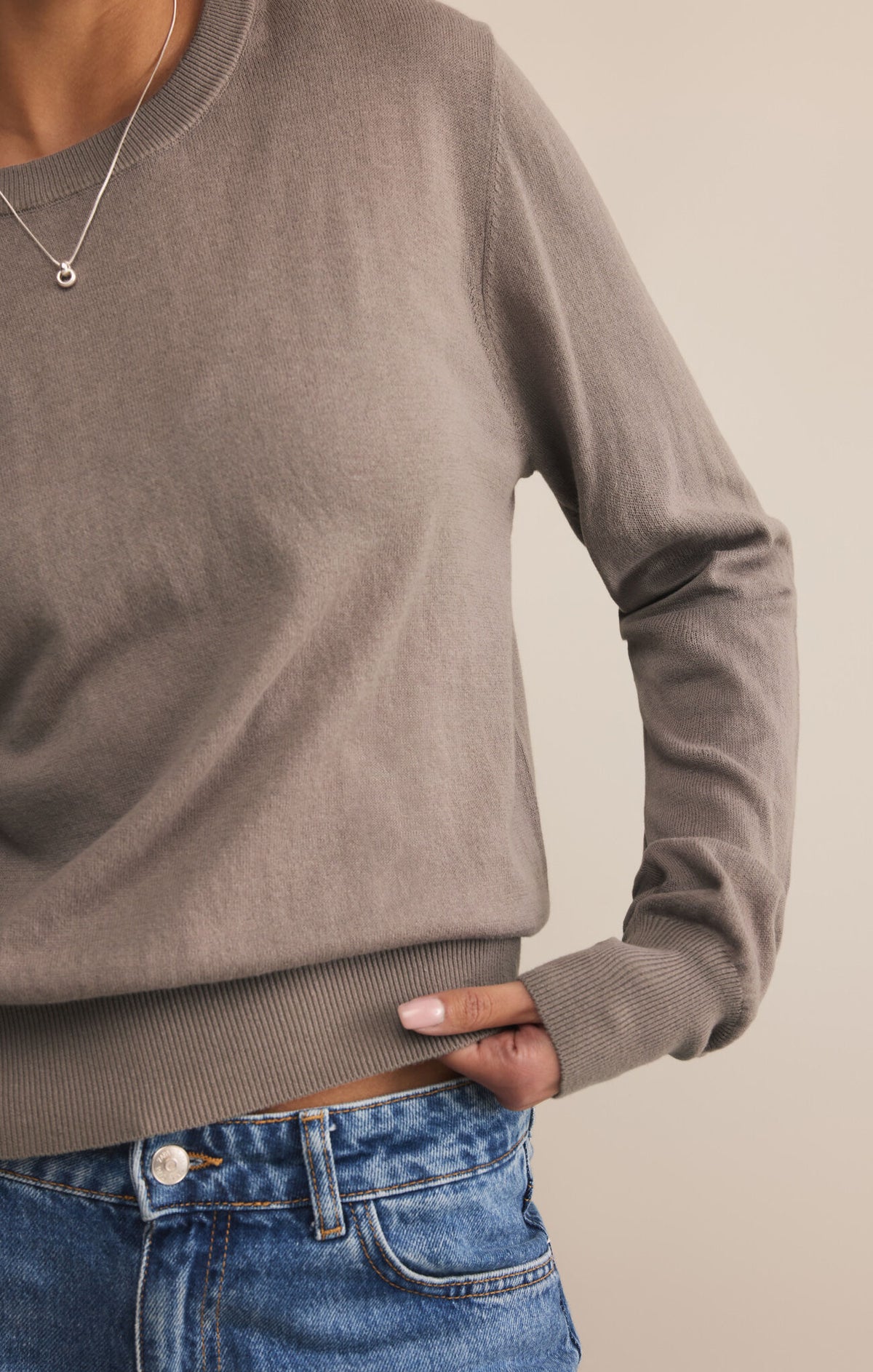 Z SUPPLY The Perfect Layer Sweater in light tavern 