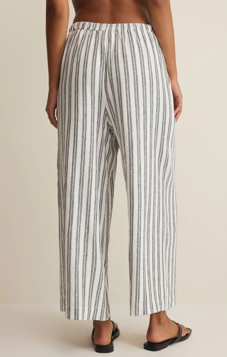 Z SUPPLY The Perfect Striped Linen Pant  white