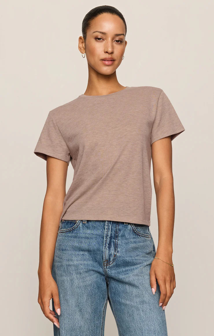 Z SUPPLY Tourist Knit Jersey Tee heather ash