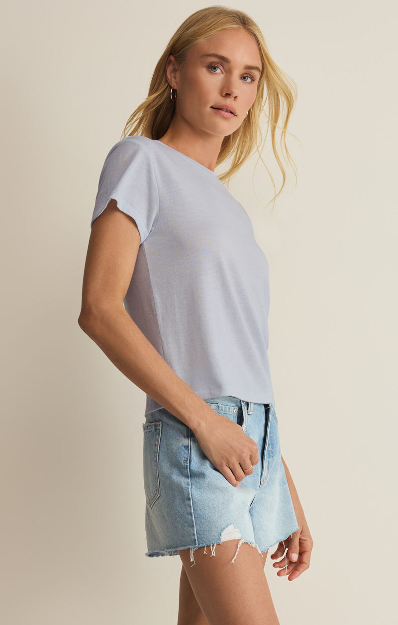 Z SUPPLY Tourist Knit Jersey Tee hamptons blue 