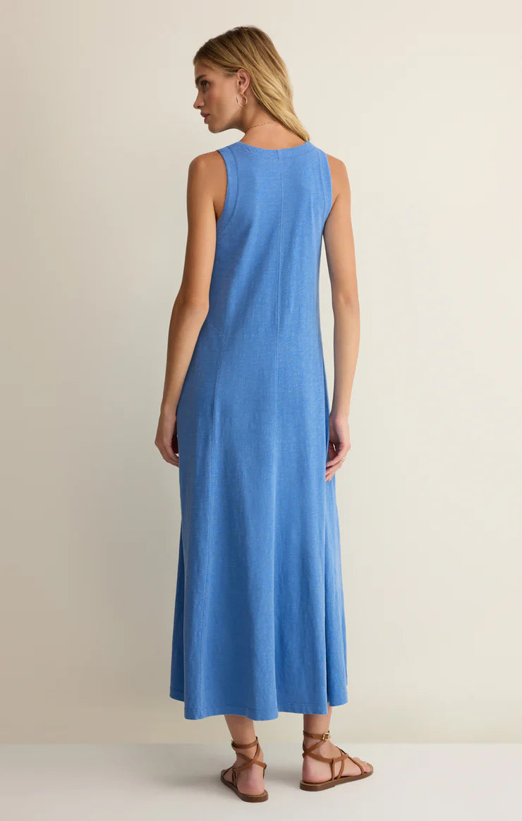 Z SUPPLY Waters Edge Midi Dress marina 
