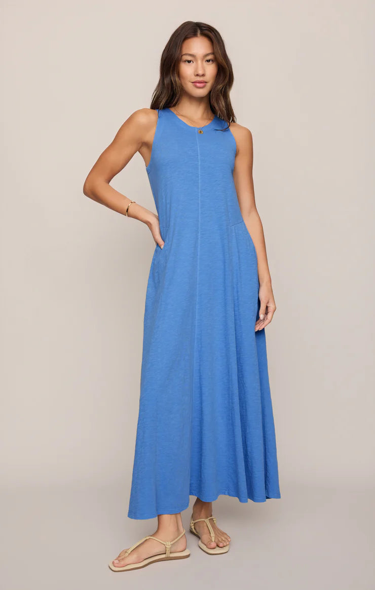 Z SUPPLY Waters Edge Midi Dress marina 