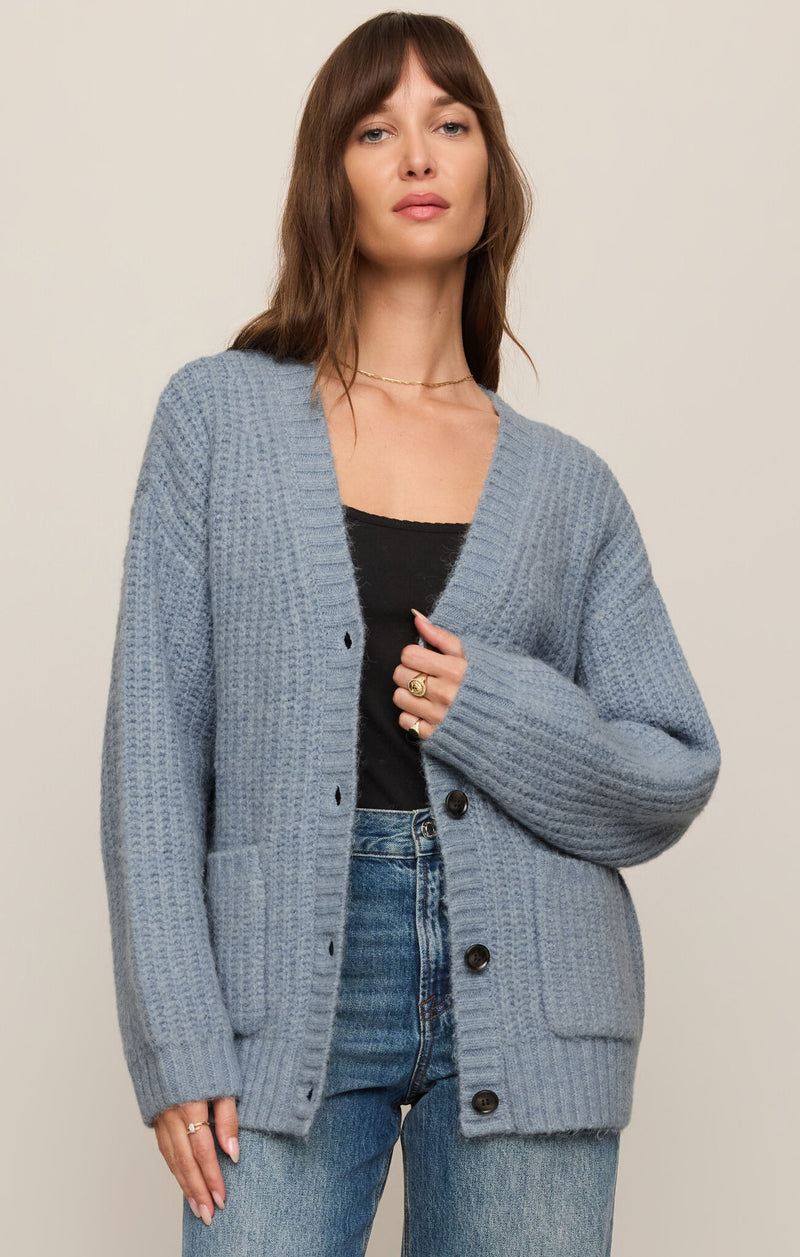 Z SUPPLY Whitmore Oversized Cardigan  mineral blue 
