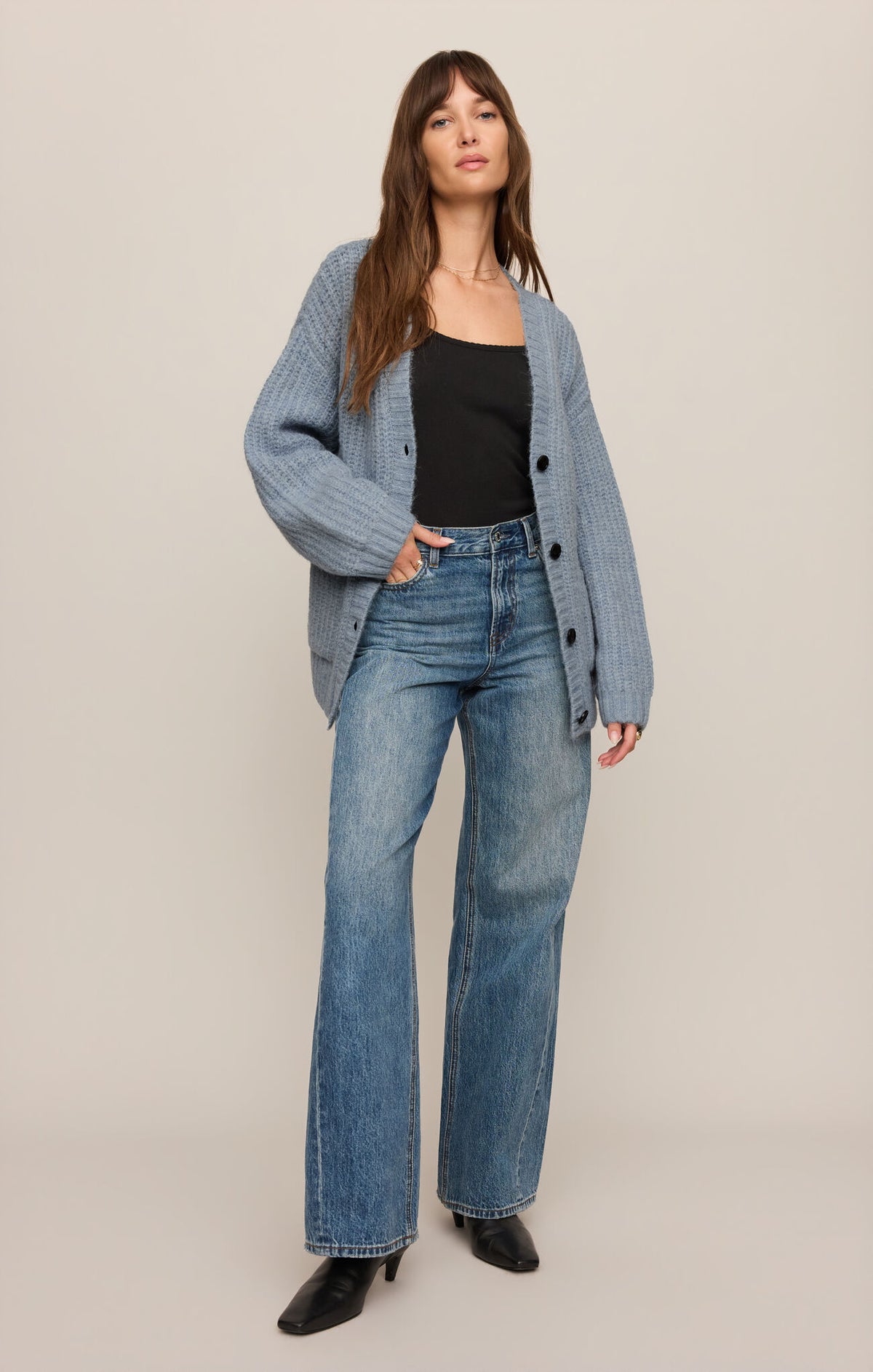 Z SUPPLY Whitmore Oversized Cardigan  mineral blue 