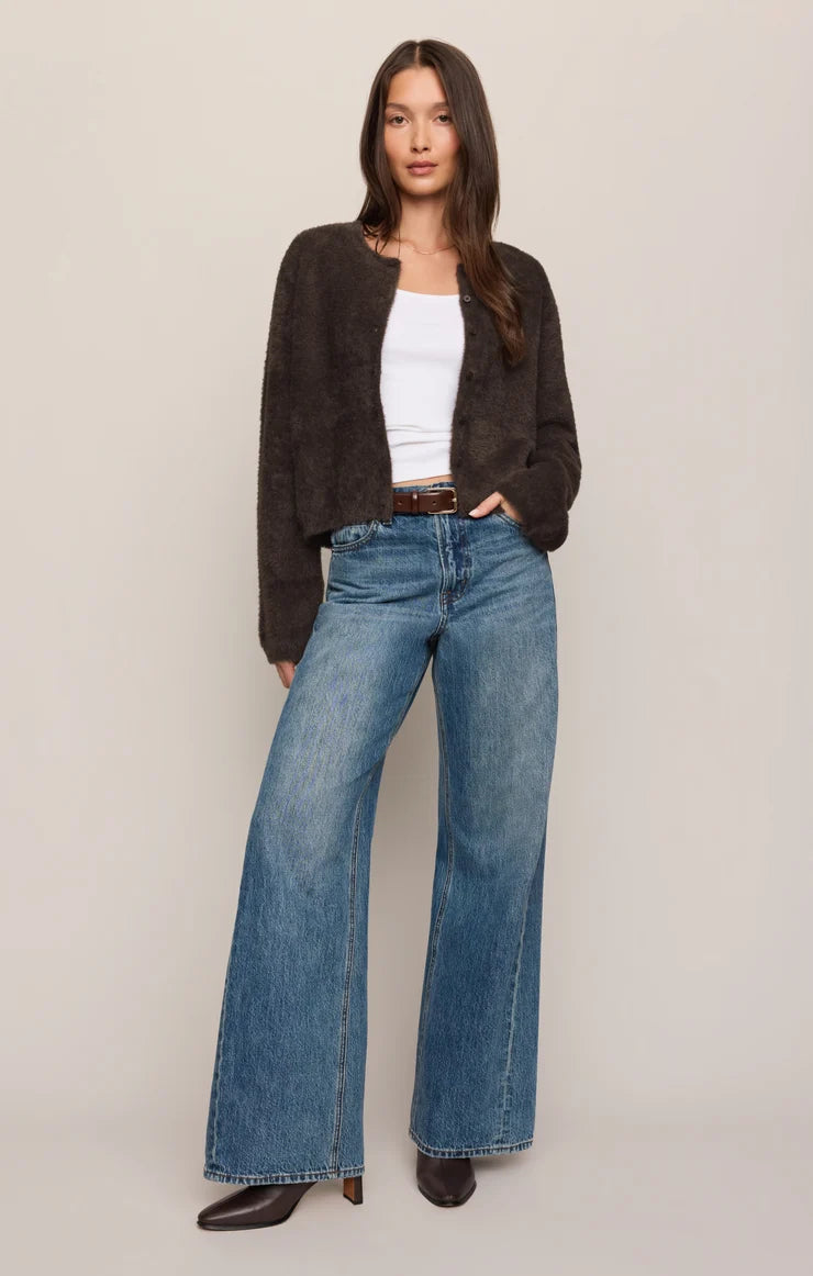Z SUPPLY Winterglow Fluffy Cardigan  cocoa bean 