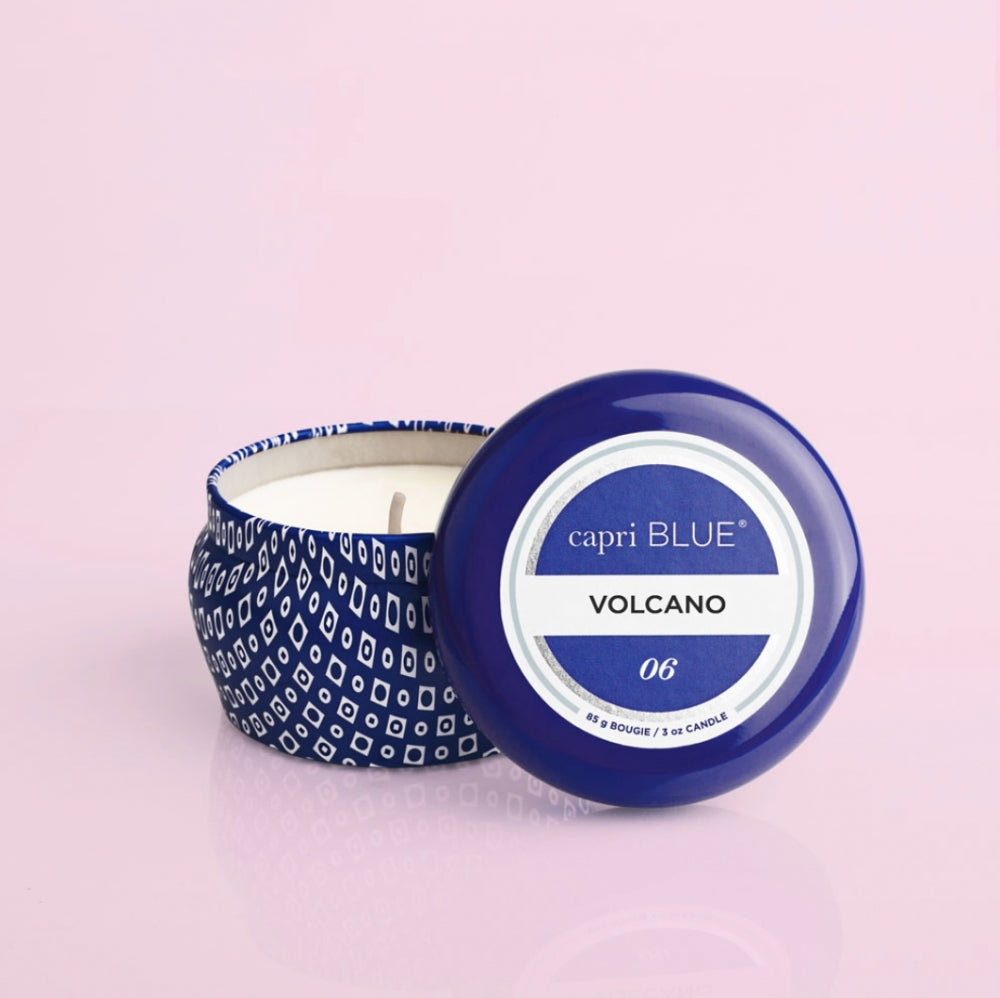 capri blue signature mini tin candle in volcano