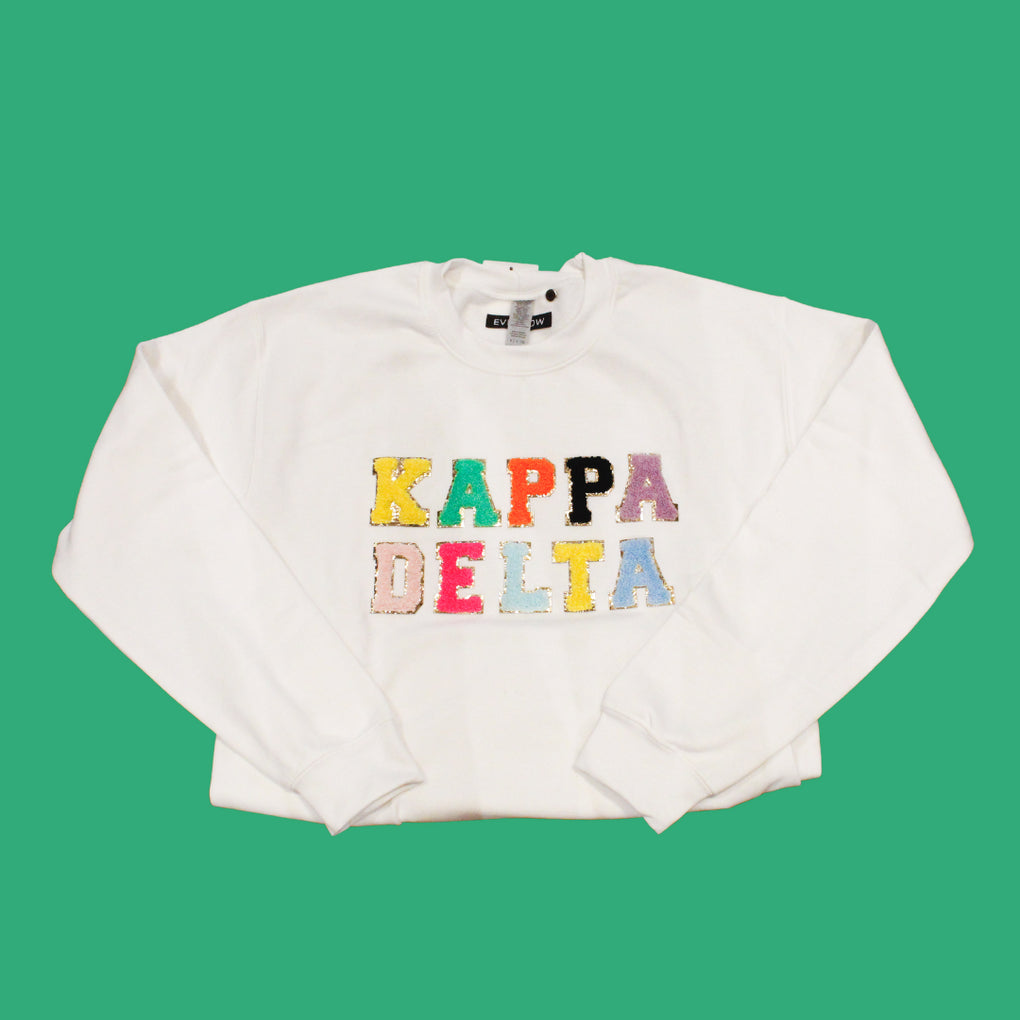 Forudsige Fremme sød Sorority Varsity Sweatshirt - Kappa Delta | Bliss